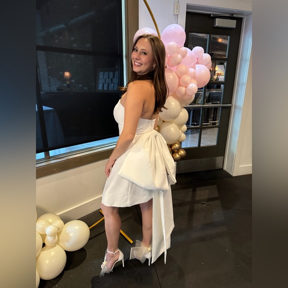 Sachin & Babi Grace strapless back bow mini dress - Picture 3 of 3